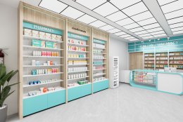 Design, manufacture and installation of stores: Healthy Phramacy Shop, Charoenkrung, Bangkok.